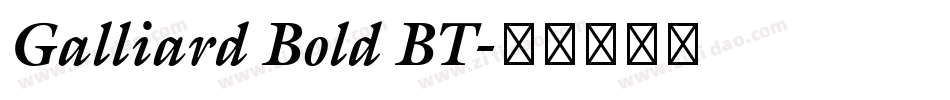 Galliard Bold BT字体转换